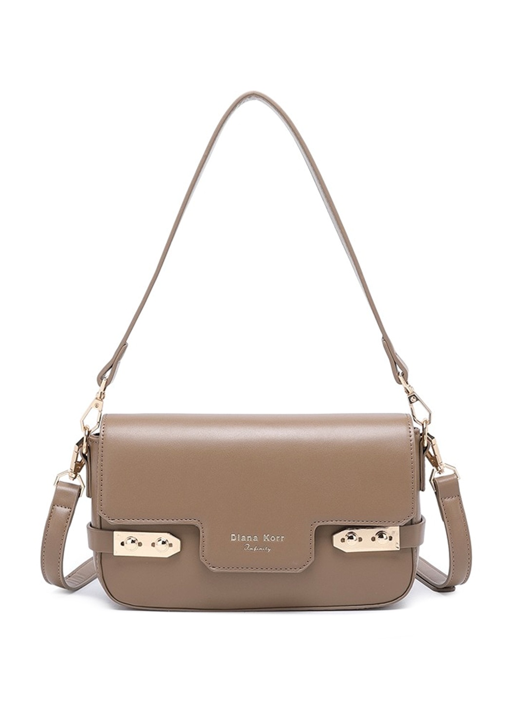 

Diana Korr PU Structured Sling Bag, Brown