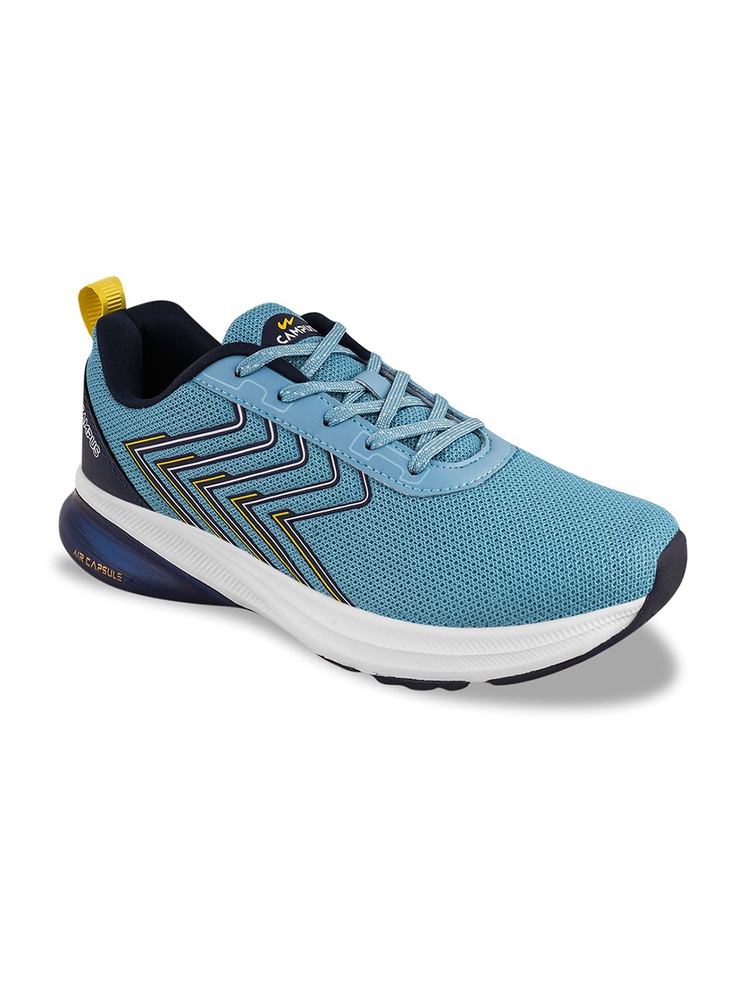 

Campus Men Mesh Lace-Up Running Non-Marking Shoes, Blue