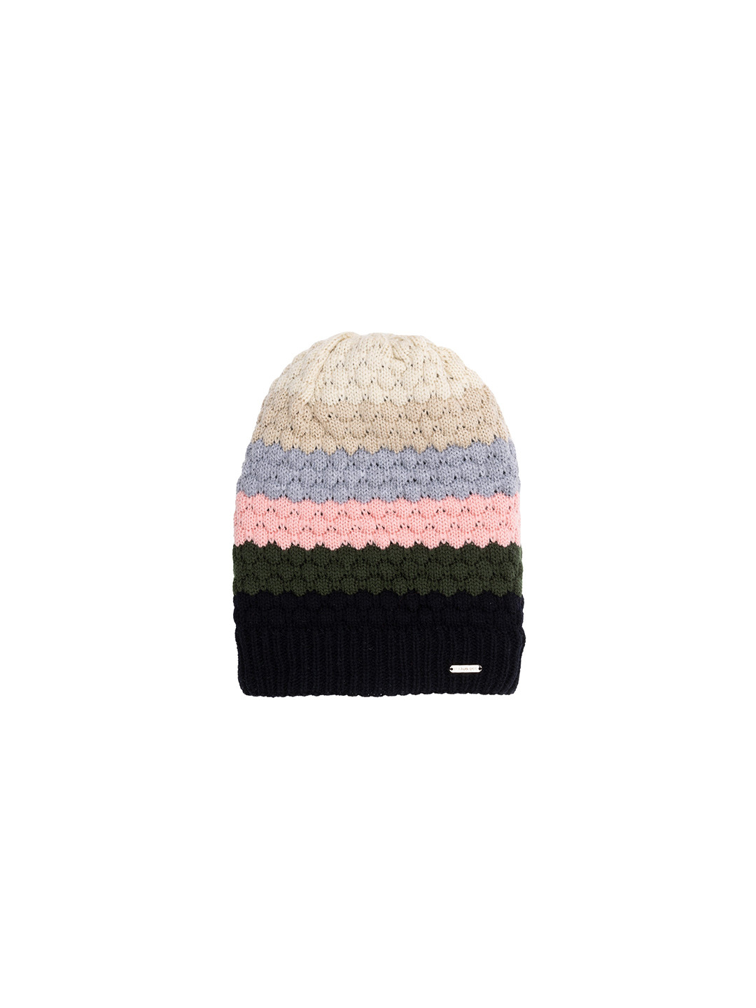 

Status Quo Women Colourblocked Acrylic Beanie, Black