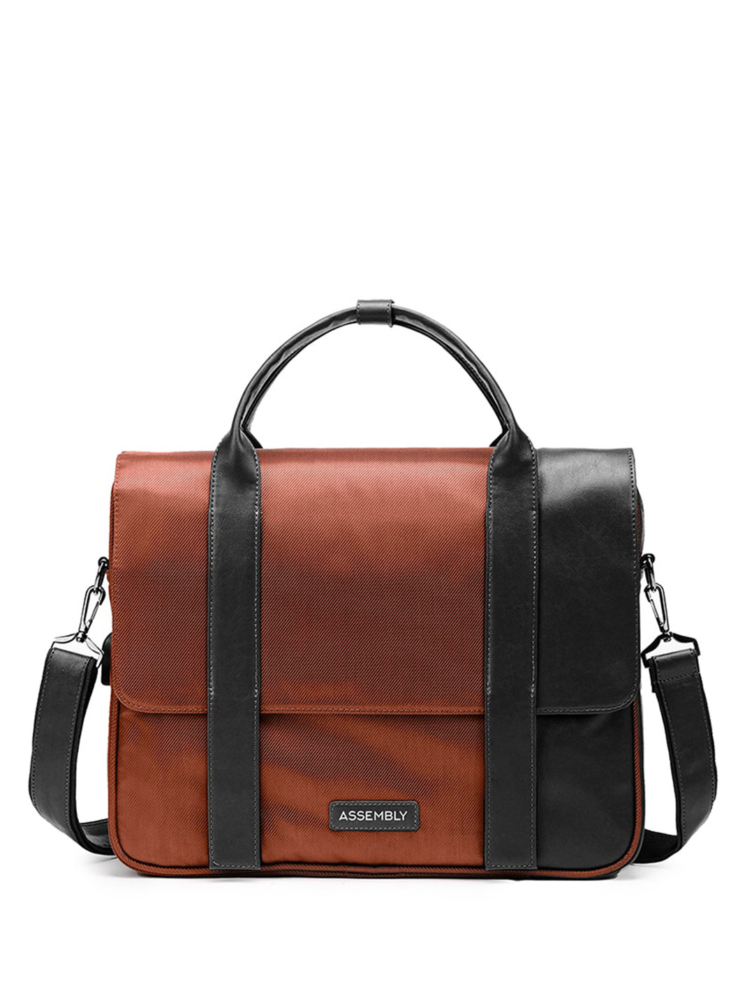 

Assembly Unisex Textured 16 Inch Laptop Bag, Rust