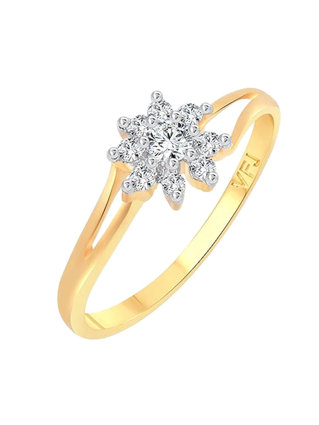 

Vighnaharta Gold Plated & CZ Studded Finger Ring
