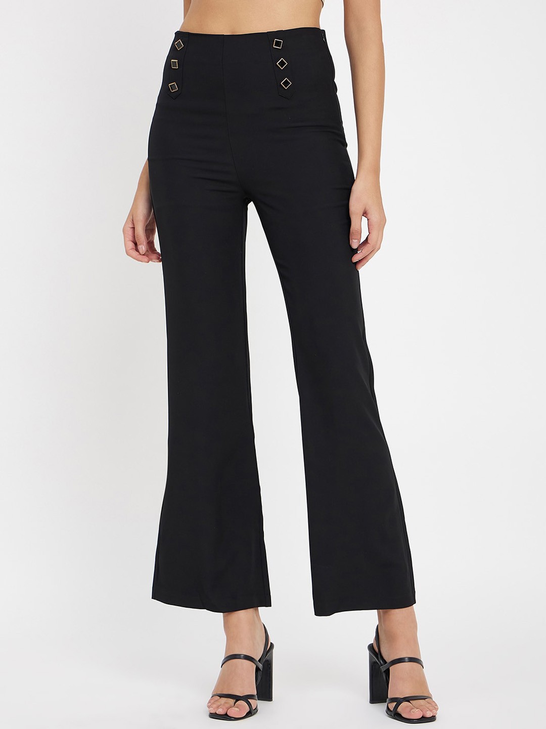 

CAMLA Women Bootcut Trousers, Black