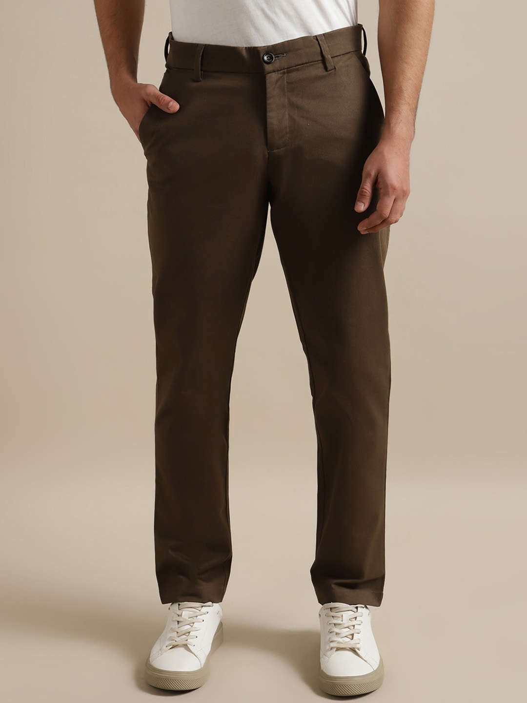 

Andamen Men Olive Green Ultra Cotton Chinos