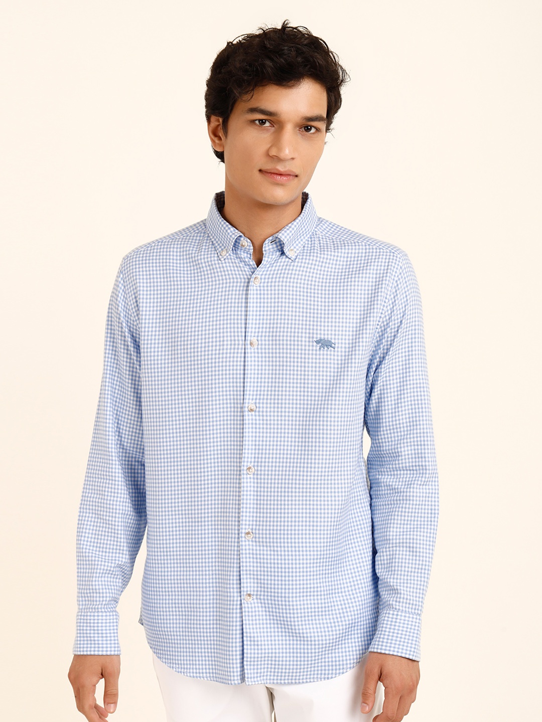 

Andamen Striped Premium Cotton Casual Shirt, Blue