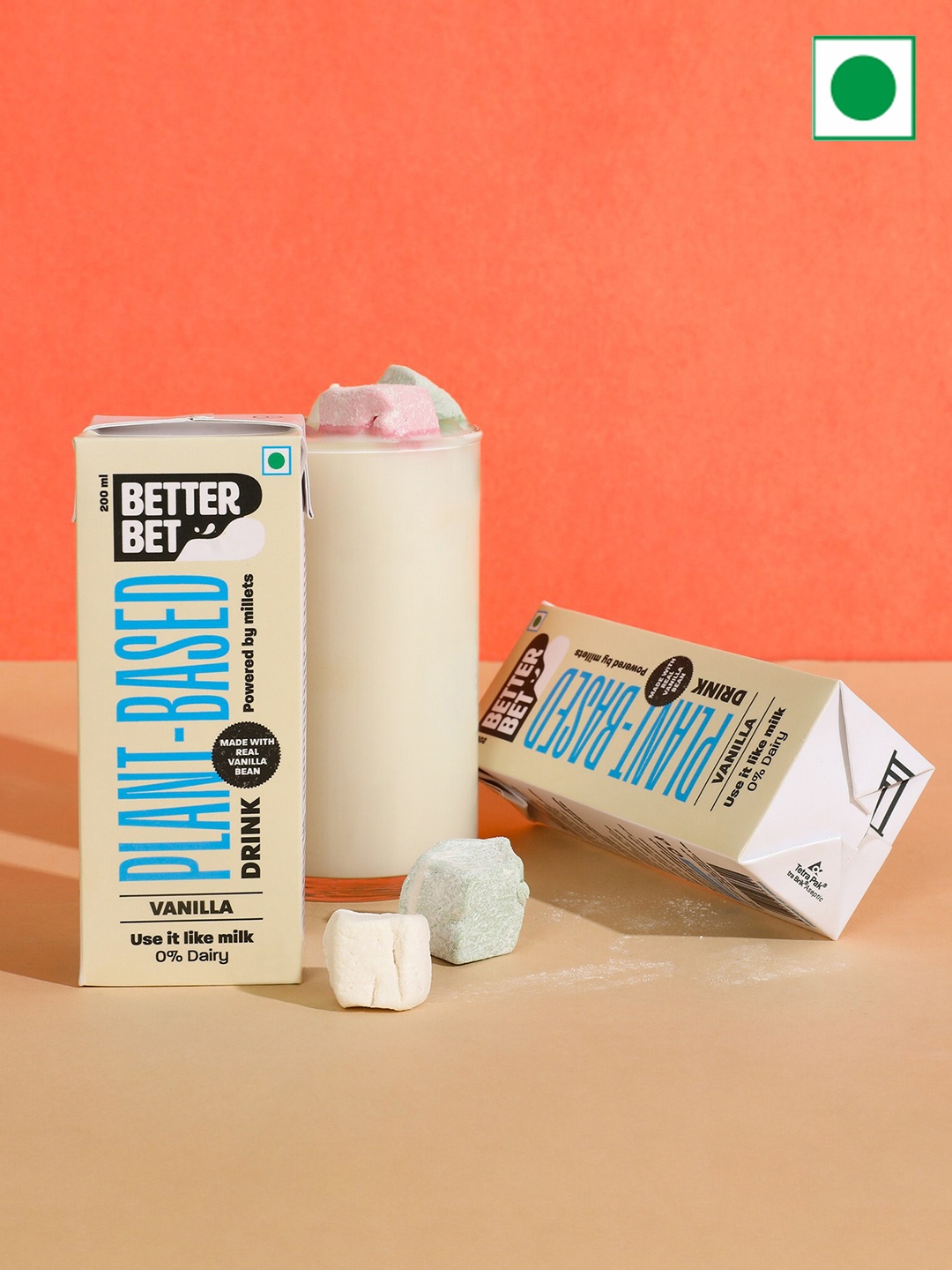 

Better Bet Set Of 8 Plant Based Vanilla Millet Beverage-200 ml Each, White