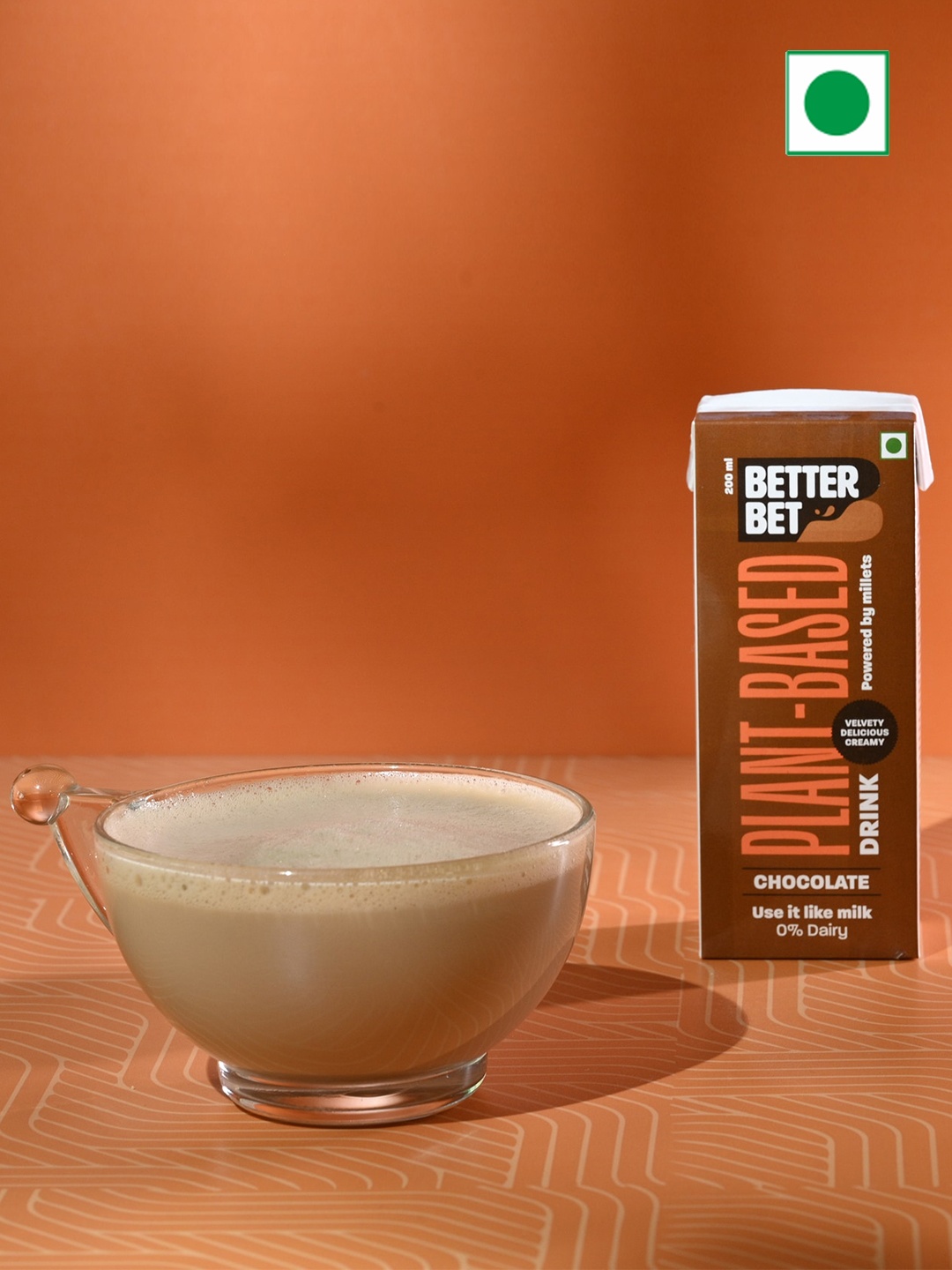 

Better Bet Set Of 20 Plant Based Chocolate Millet Beverage-200 ml Each, Brown