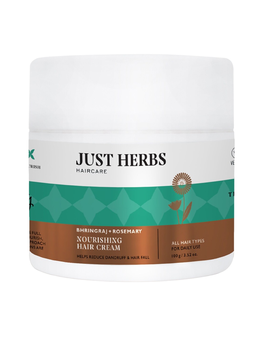 

Just Herbs Nourishing Hair Mask Cream For Dry and Frizzy Hairs - 100g, Na