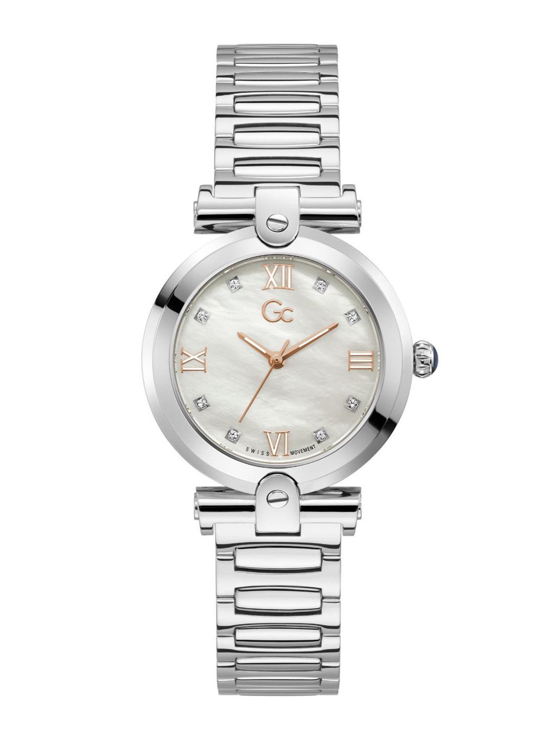 

GC Women Stainless Steel Bracelet Style Straps Analogue Watch Y96003L1MF, Silver