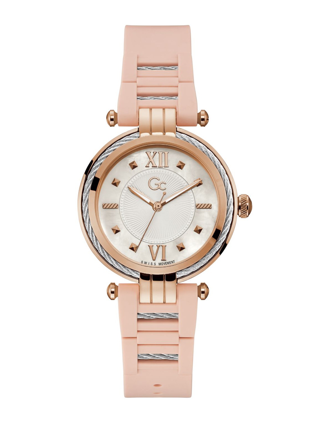 

GC Women Bracelet Style Straps Analogue Watch Y56005L1MF, White