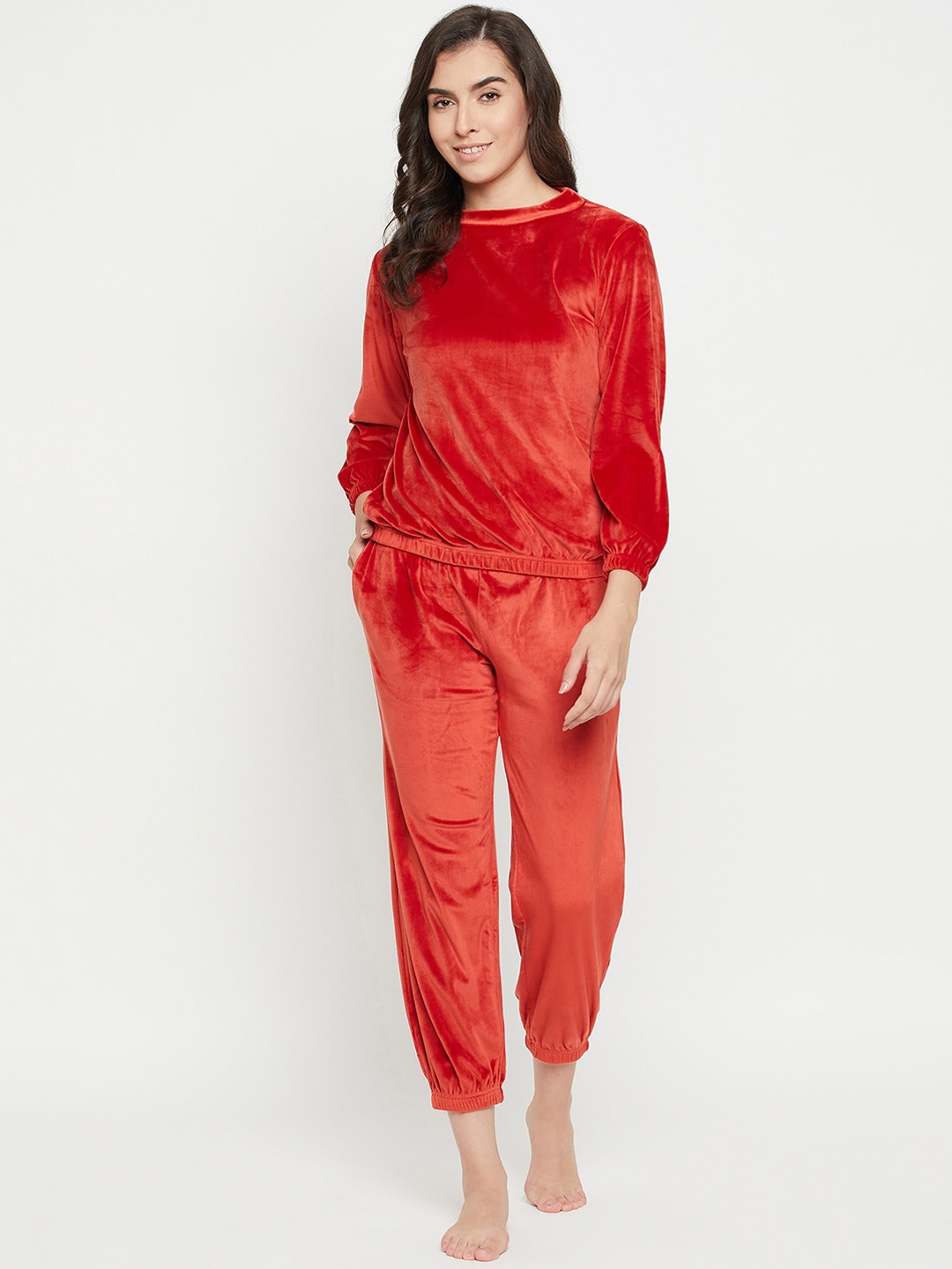 

Camey Long Sleeves T-shirt With Pyjamas, Maroon