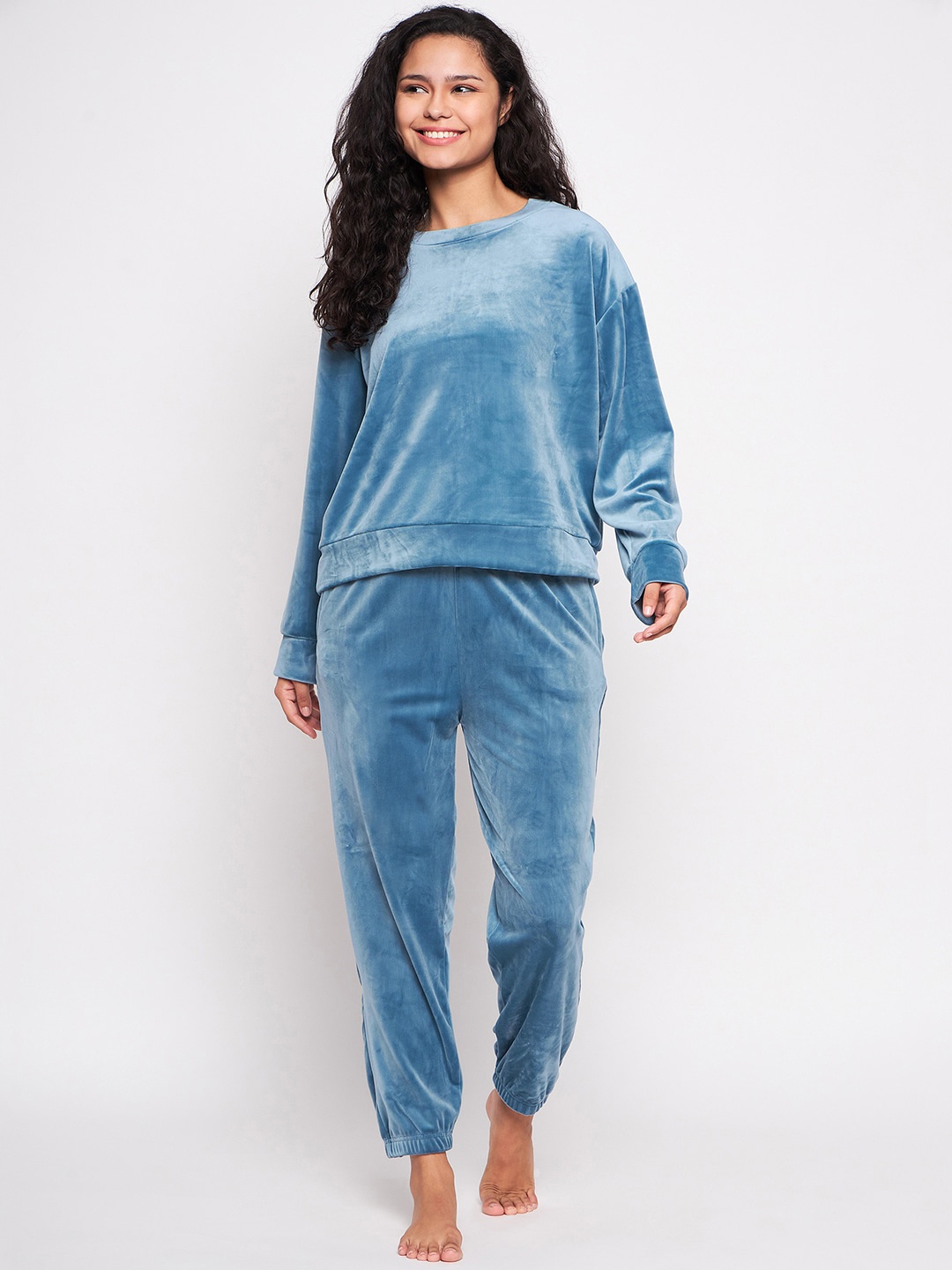 

Camey Long Sleeves T-shirt With Pyjamas, Blue