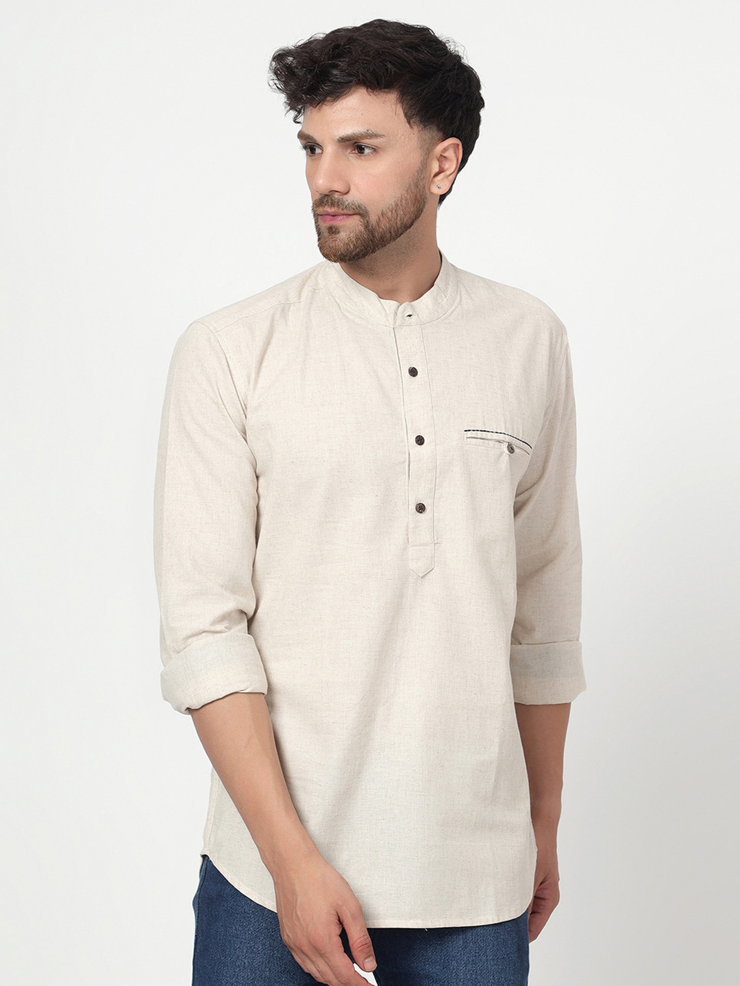 

Spring Soul Comfort Fit Casual Shirt, Cream