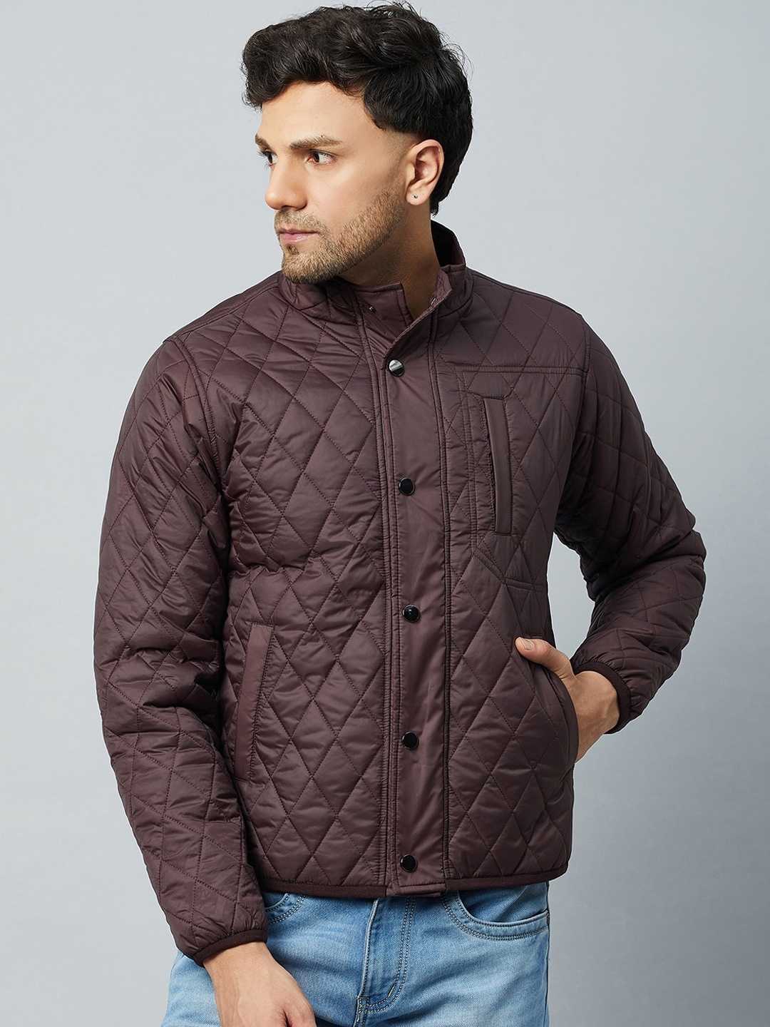 

Club York Lightweight Longline Quilted Jacket, Maroon