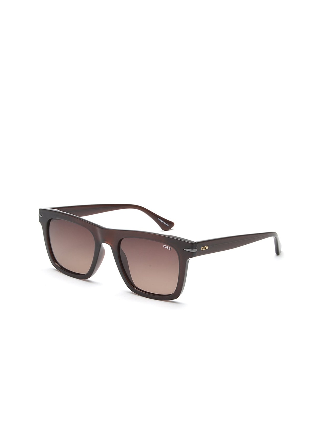 

IDEE Men Square Sunglasses with UV Protected Lens IDS2800C6PSG, Brown