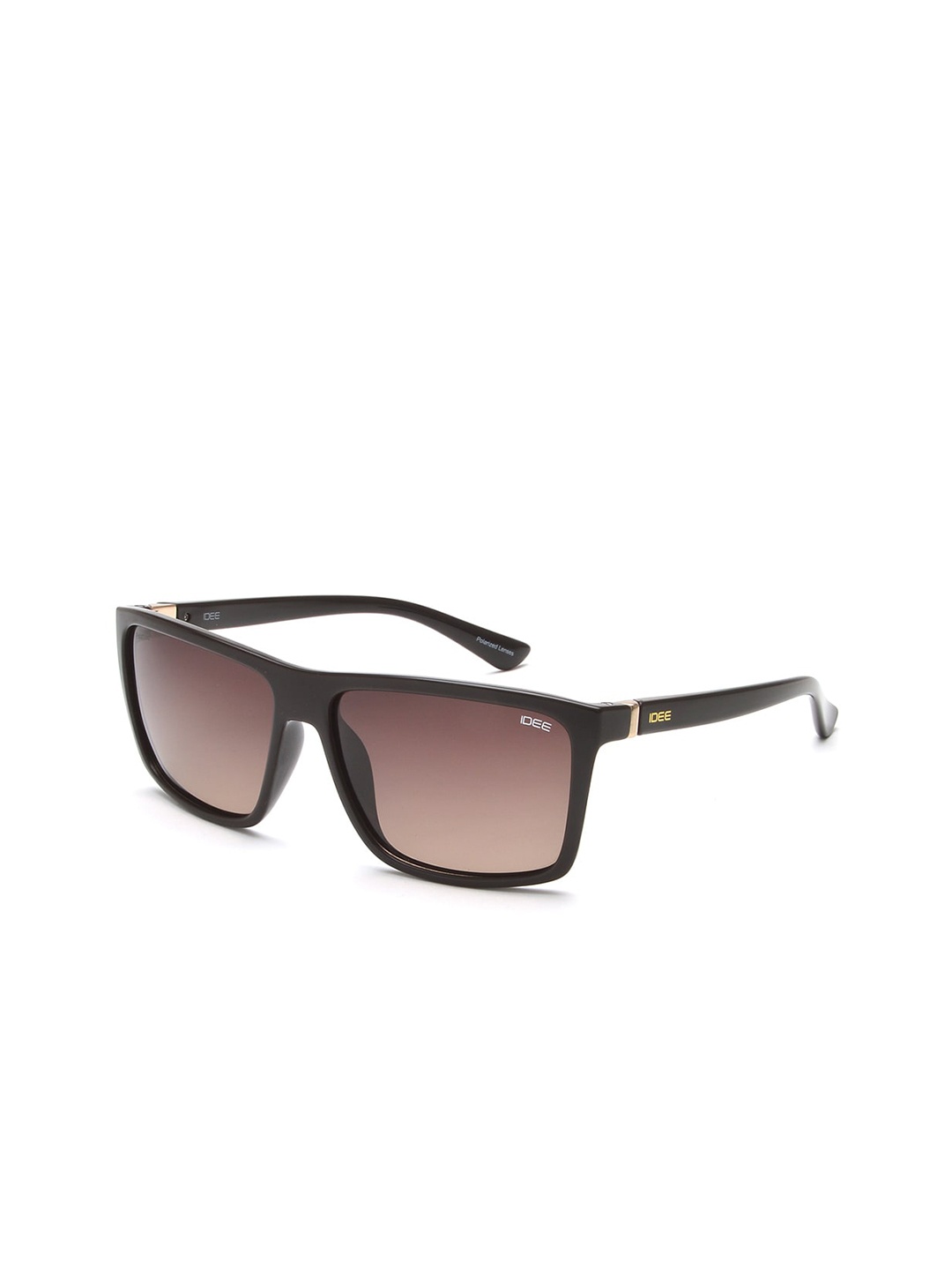 

IDEE Men Square Sunglasses with UV Protected Lens IDS2802C8PSG, Brown