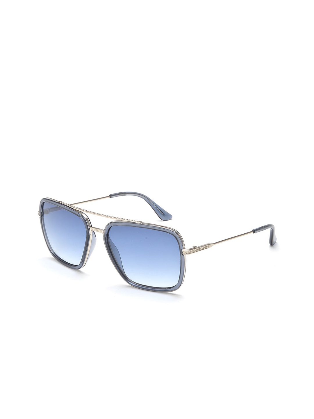 

IDEE Men Square Sunglasses with UV Protected Lens IDS2794C4SG, Blue