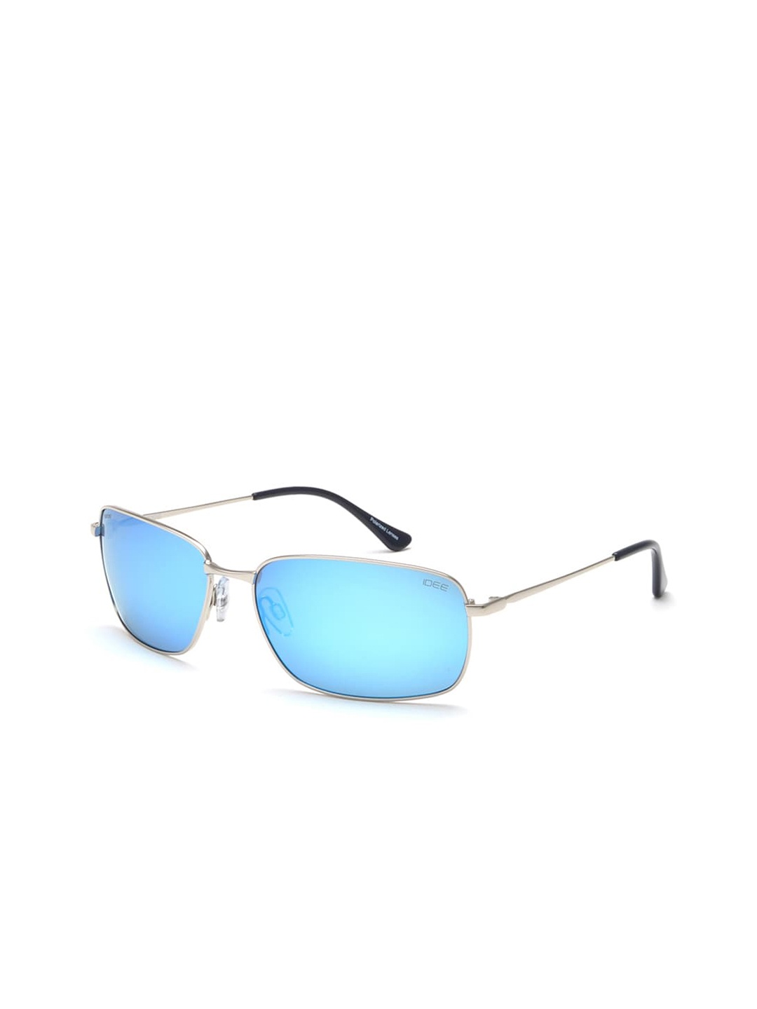

IDEE Men Rectangle Sunglasses with UV Protected Lens IDS2786C3PSG, Blue