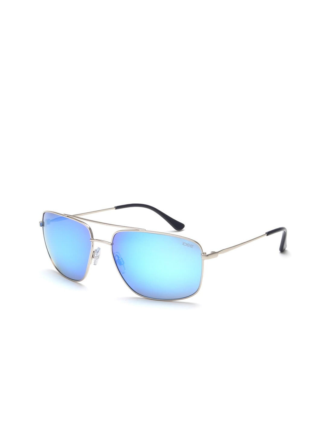 

IDEE Men Square Sunglasses with UV Protected Lens IDS2792C3SG, Blue