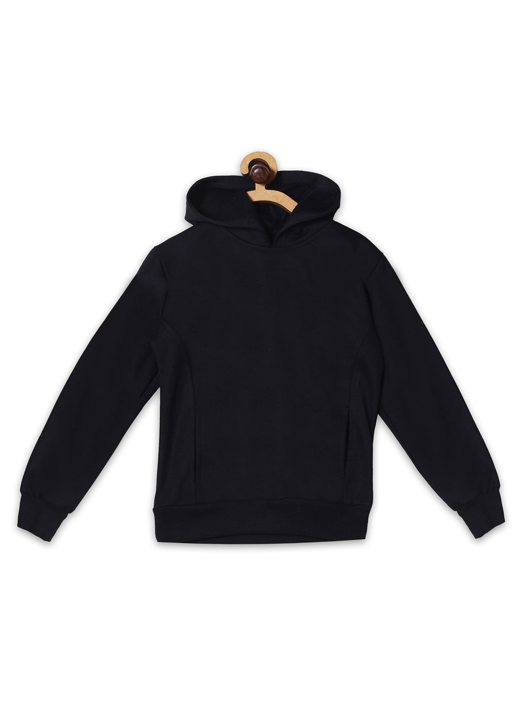 

Fashionable Girls Hooded Sweatshirt, Black