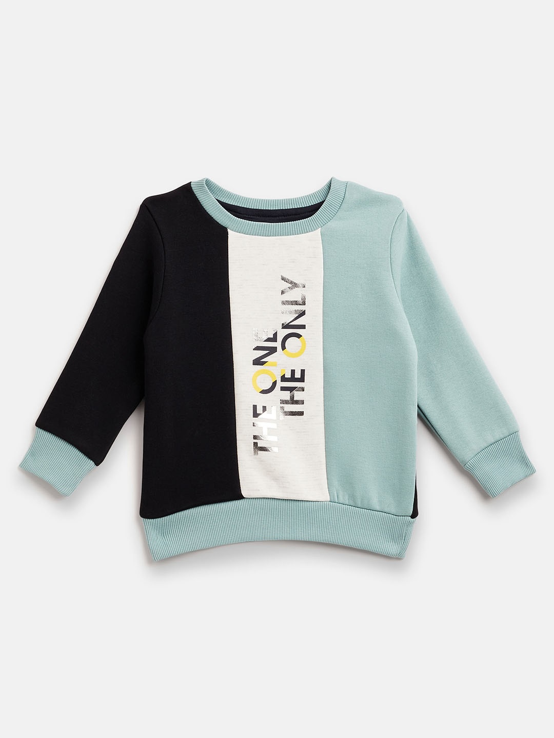 

Ben & Joe Boys Colourblocked Fleece Pullover Sweatshirt, Blue