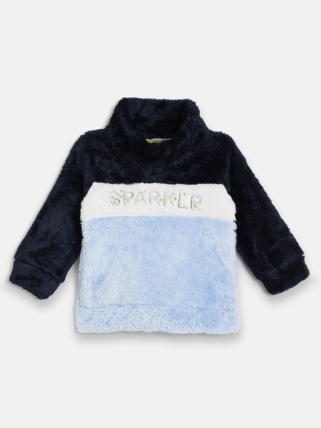 

Ben & Joe Boys Colourblocked High Neck Sweatshirt, Blue