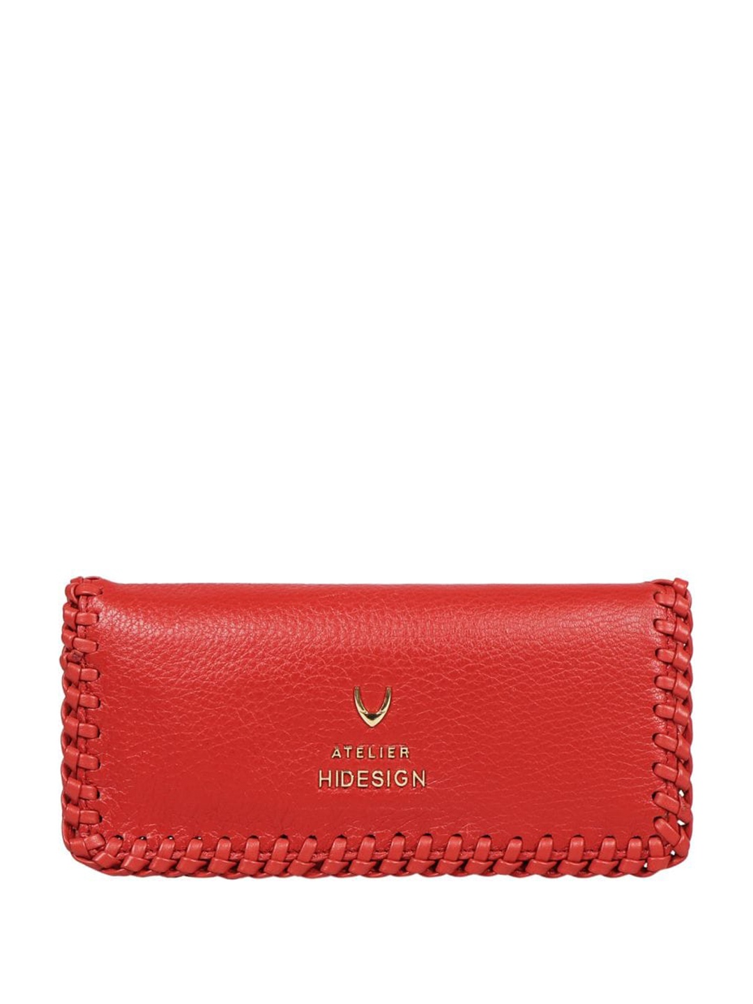 

Hidesign Women Leather Two Fold Wallet, Red