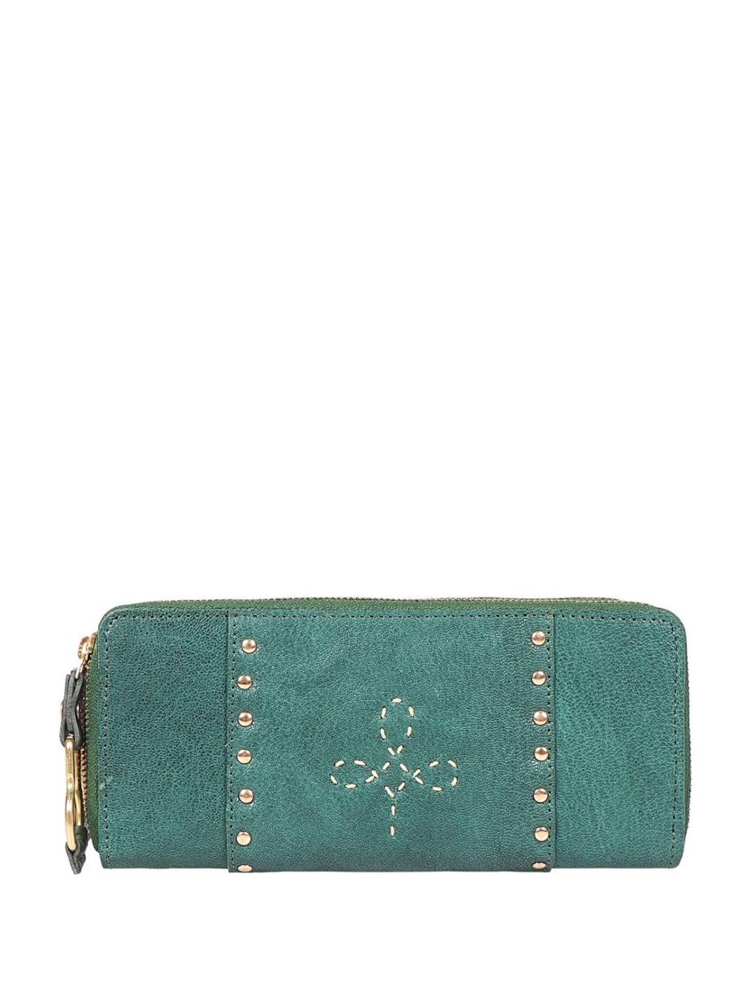 

Hidesign Embellished Envelope Clutch, Green