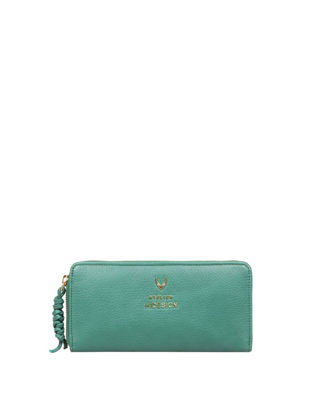 

Hidesign Leather Zip Around Wallet, Green