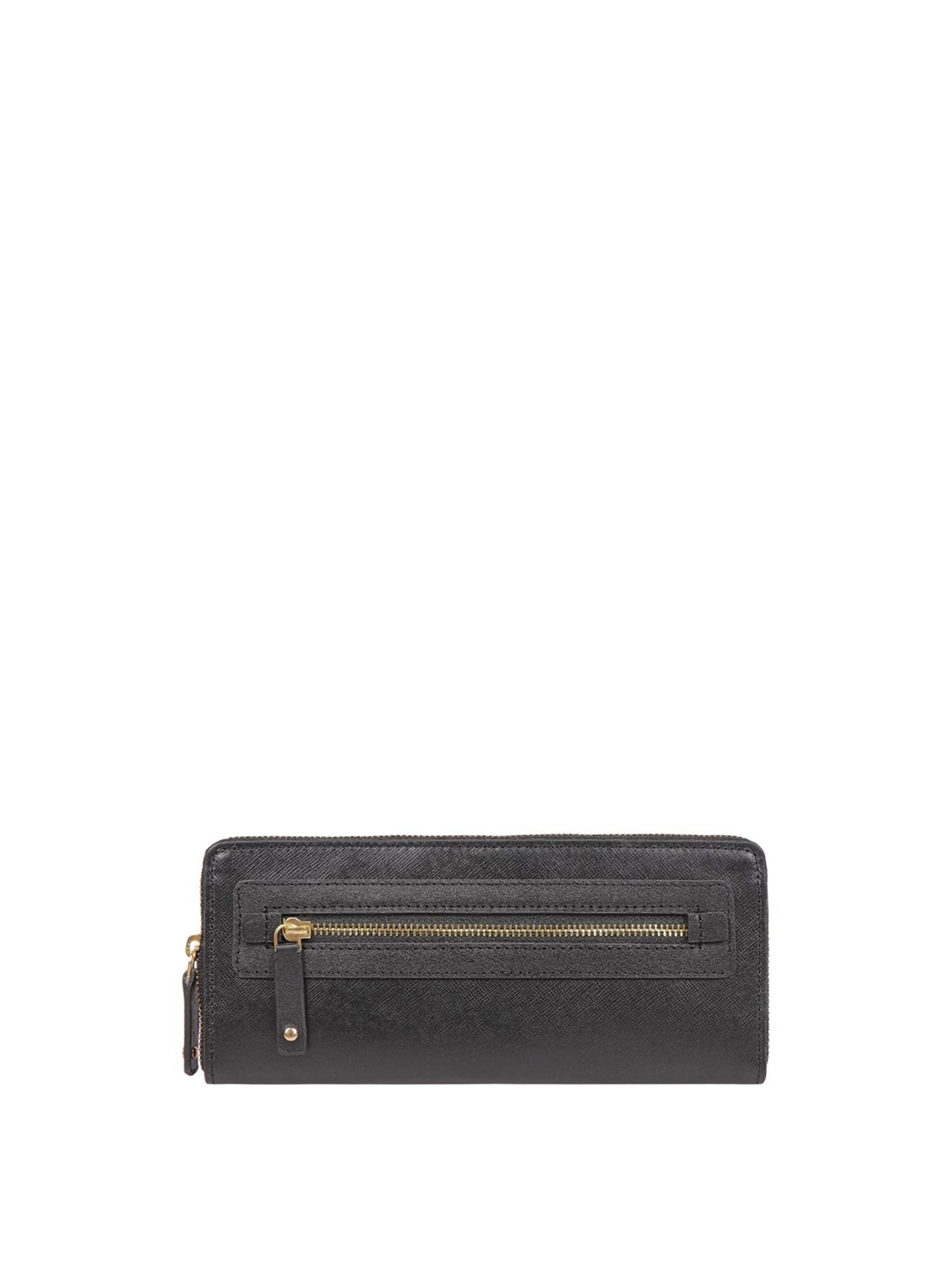 

Hidesign Leather Zip Around Wallet, Black