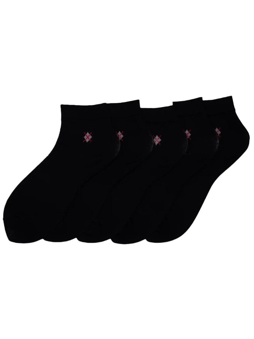 

Cotstyle Men Pack Of 5 Ankle-Length Socks, Black