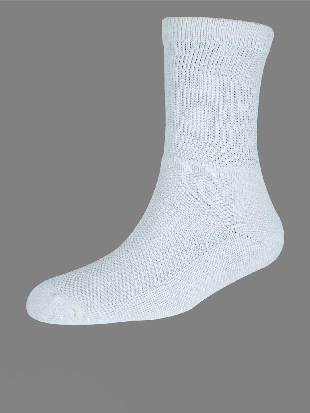 

Cotstyle Anti-Bacterial Diabetic Calf-Length Socks, White