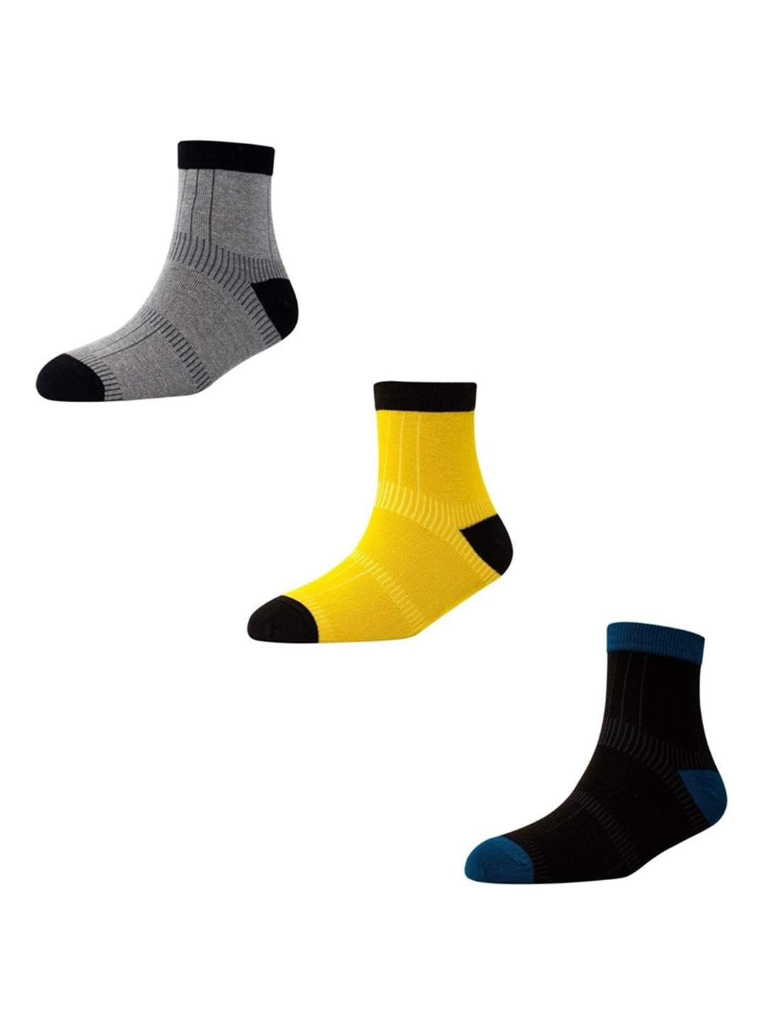 

Cotstyle Men Pack Of 3 Assorted Ankle Length Socks