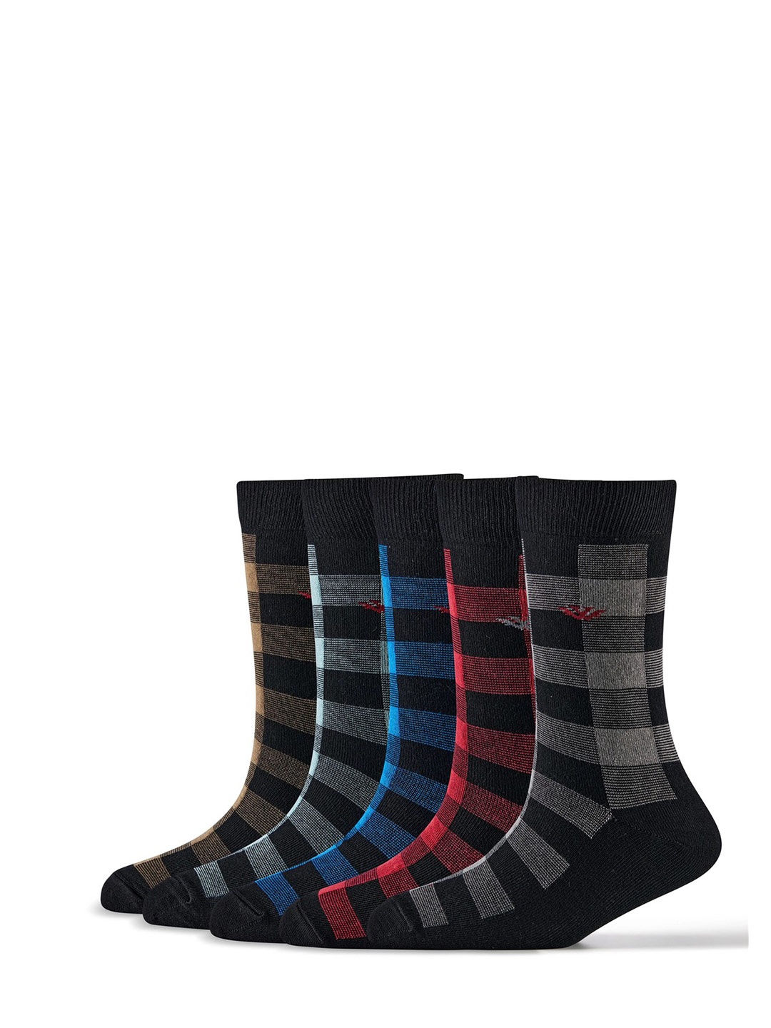 

Cotstyle Men Pack Of 5 Assorted Calf-Length Socks
