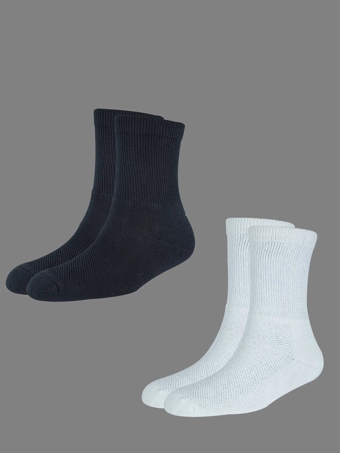 

Cotstyle Men Pack Of 2 Anti-Bacterial Diabetic Ankle-Length Socks, Assorted