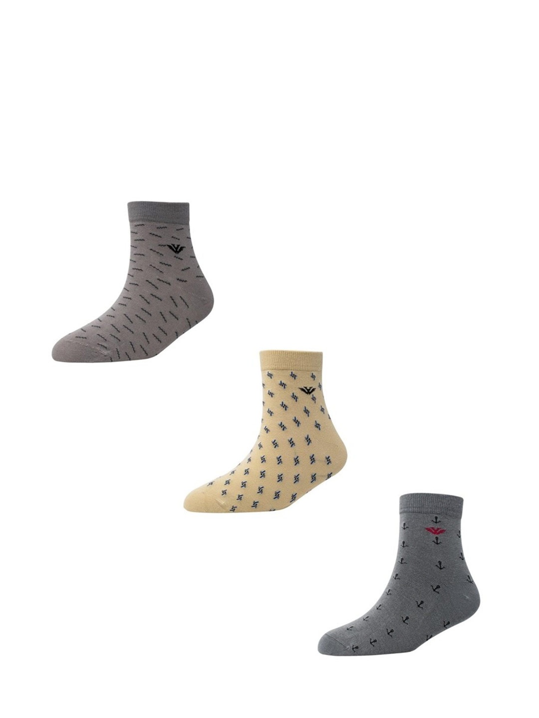 

Cotstyle Men Pack Of 3 Assorted Ankle Length Socks