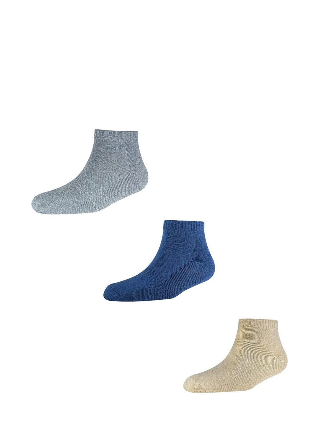 

Cotstyle Men Pack Of 3 Ankle-Length Terry Socks, Assorted