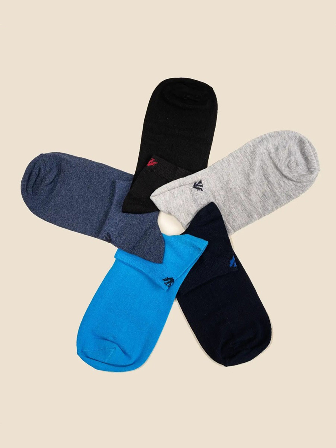 

Cotstyle Pack Of 5 Assorted Ankle-Length Socks
