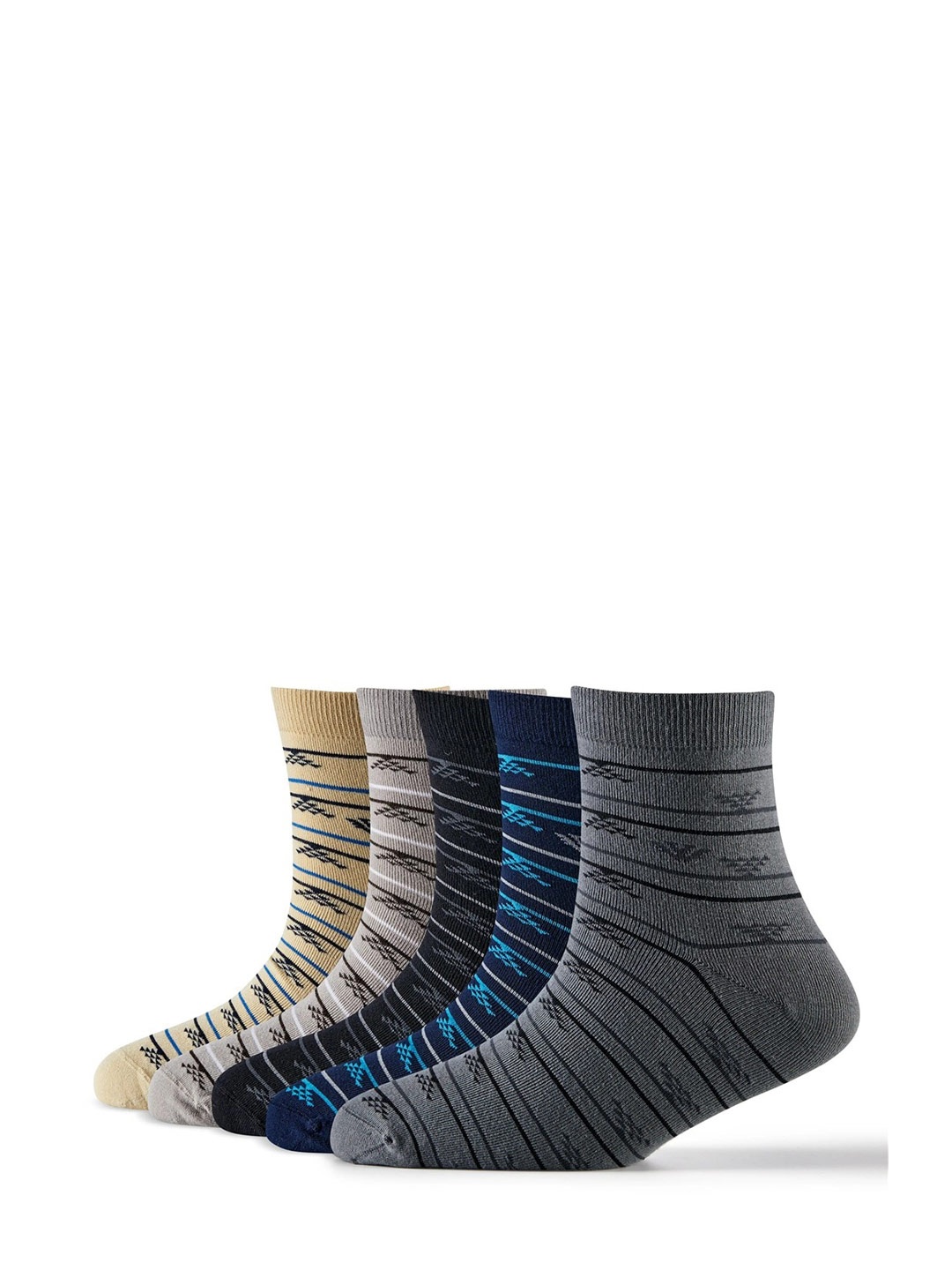 

Cotstyle Men Pack Of 5 Assorted Ankle-Length Socks