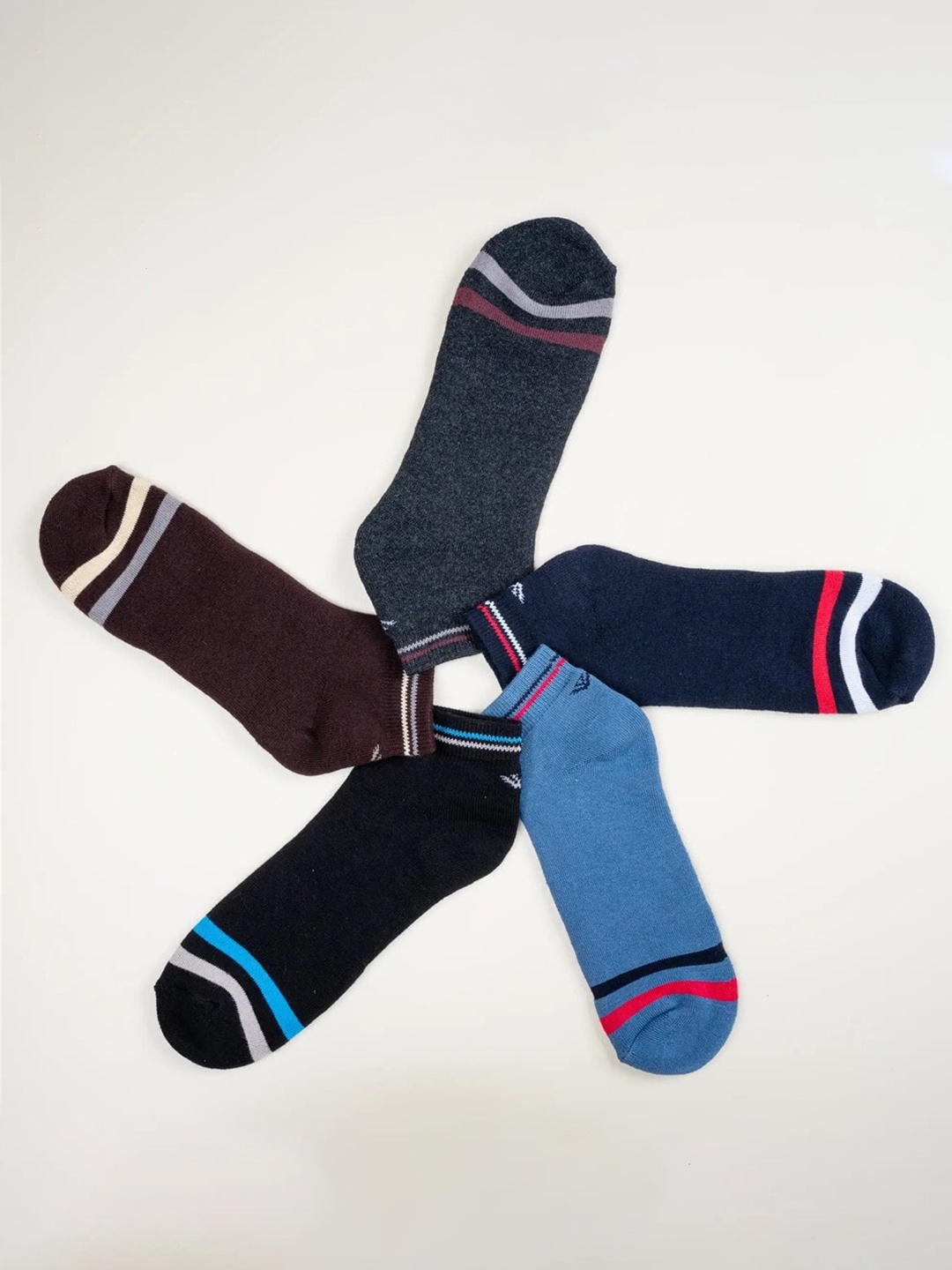 

Cotstyle Men Pack Of 3 Assorted Ankle-Length Socks