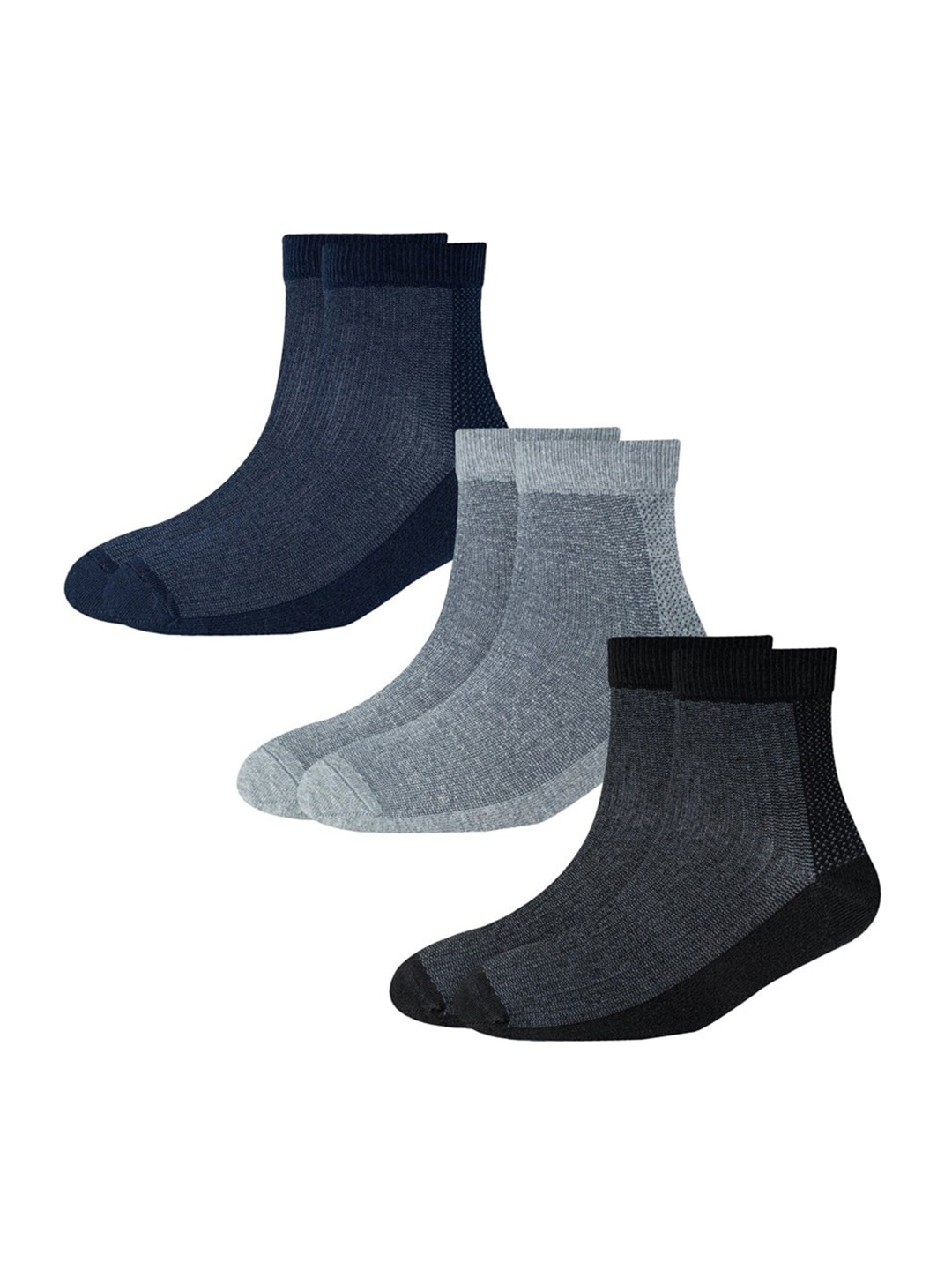 

Cotstyle Men Pack Of 3 Assorted Anti-Bacterial Above Ankle-Length Socks