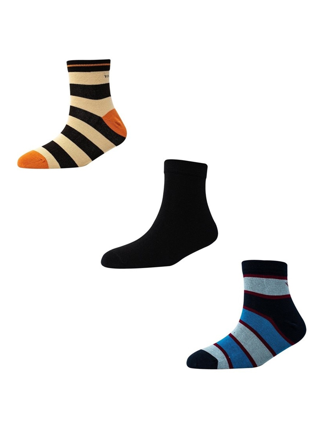

Cotstyle Men Pack Of 3 Above Ankle Socks, Assorted