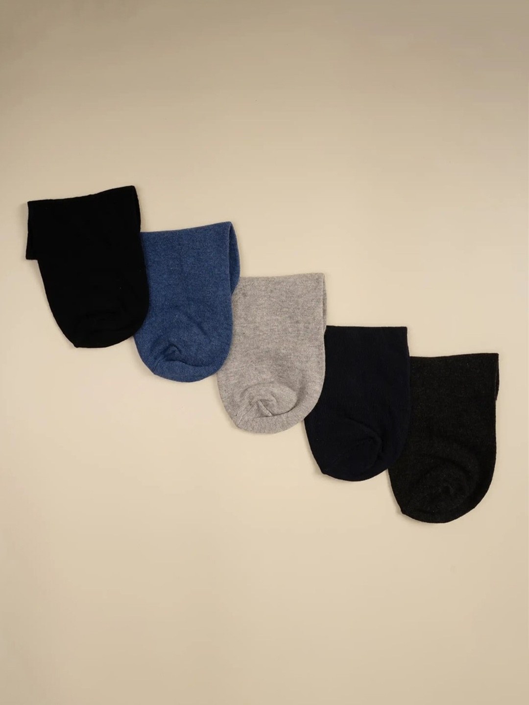 Cotstyle Men Pack Of 5 Assorted Ankle-Length Socks