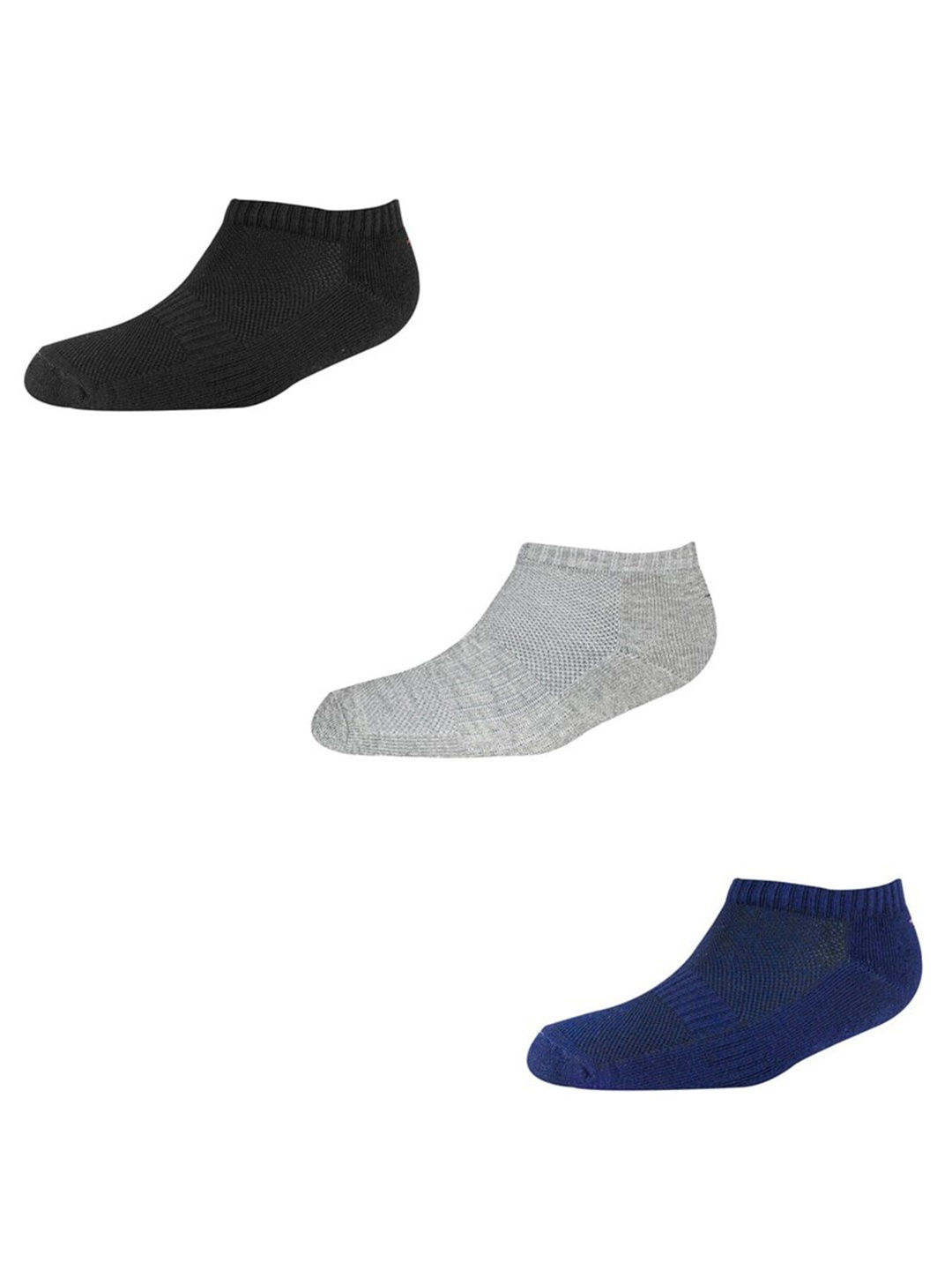 

Cotstyle Men Pack Of 3 Terry Ankle Length Socks, Black