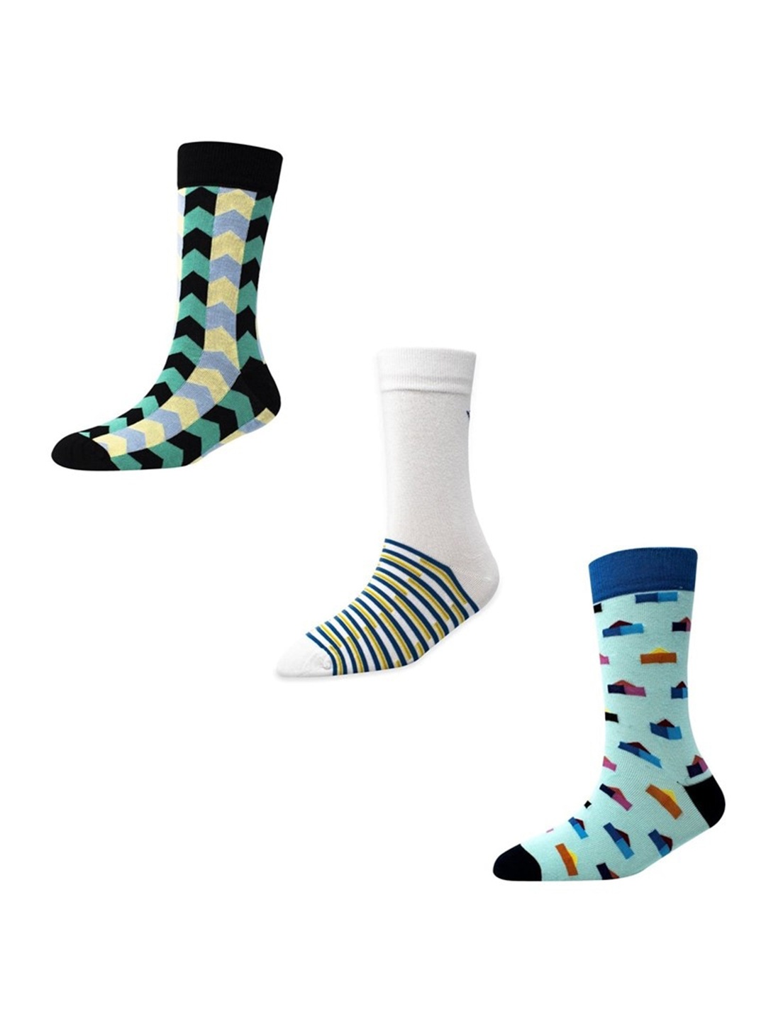 

Cotstyle Pack Of 3 Assorted Calf-Length Socks