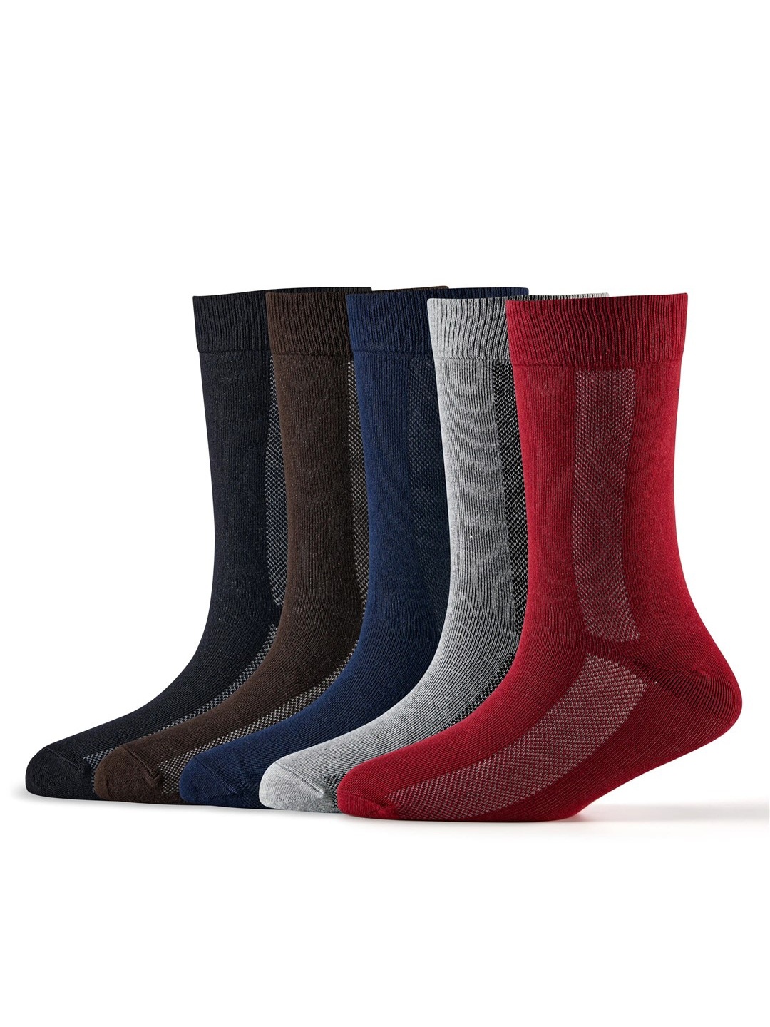 

Cotstyle Men Pack Of 5 Assorted Calf-Length Socks