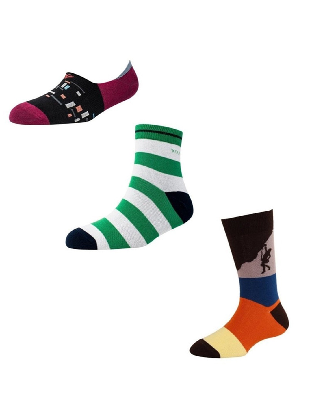 Cotstyle Men Pack Of 3 Assorted Socks
