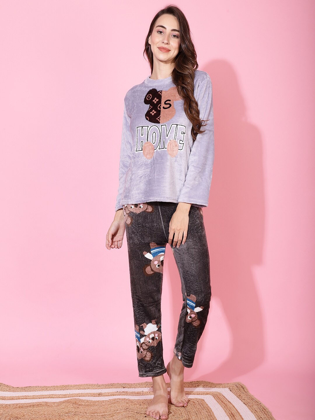 

TAG 7 Printed T-shirt & Pyjamas, Purple