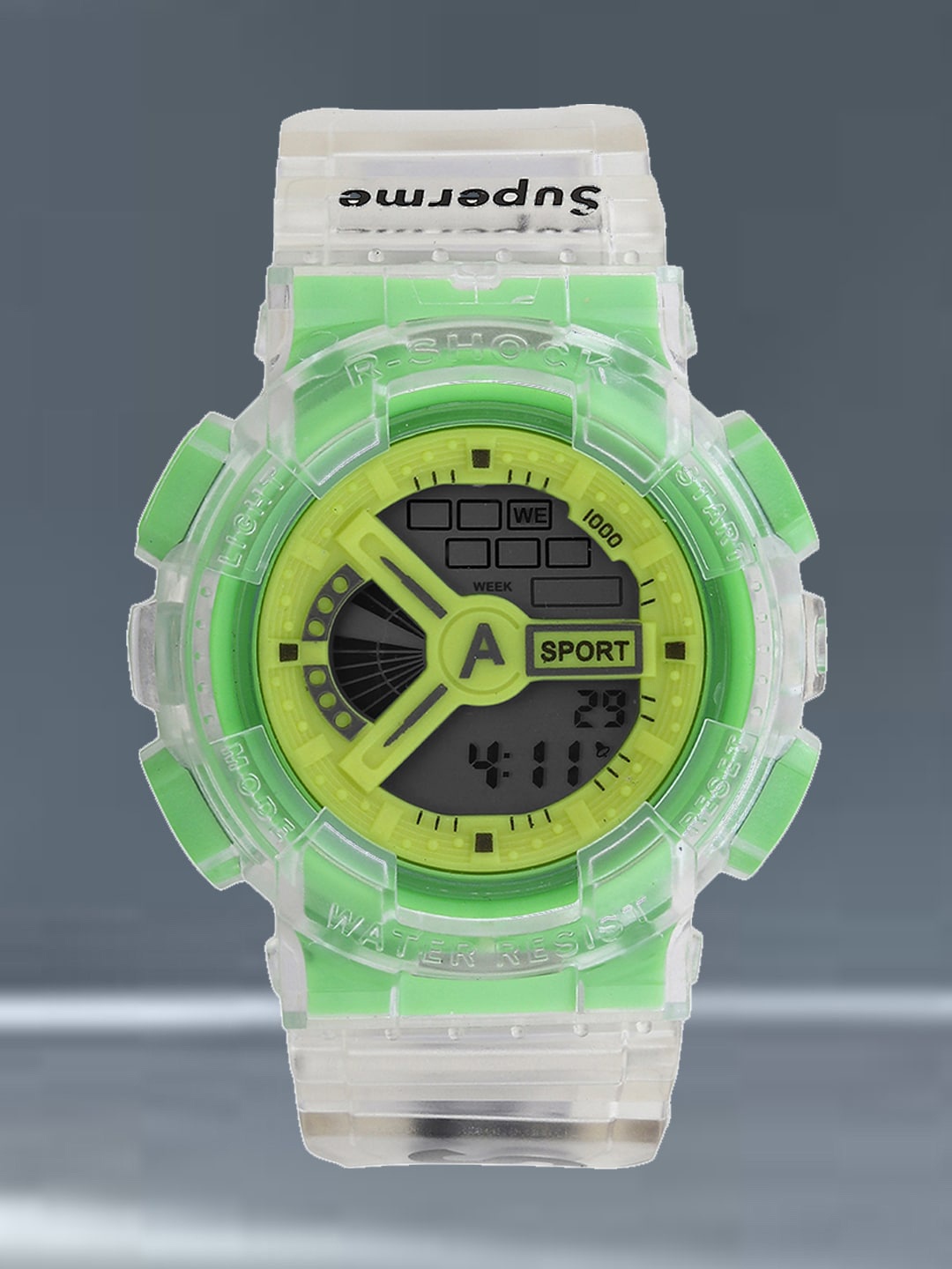 

Fantasy World Kids Printed Dial & Digital Multi Function Sports Watch FW-Sport-NEW-008-GR, Green
