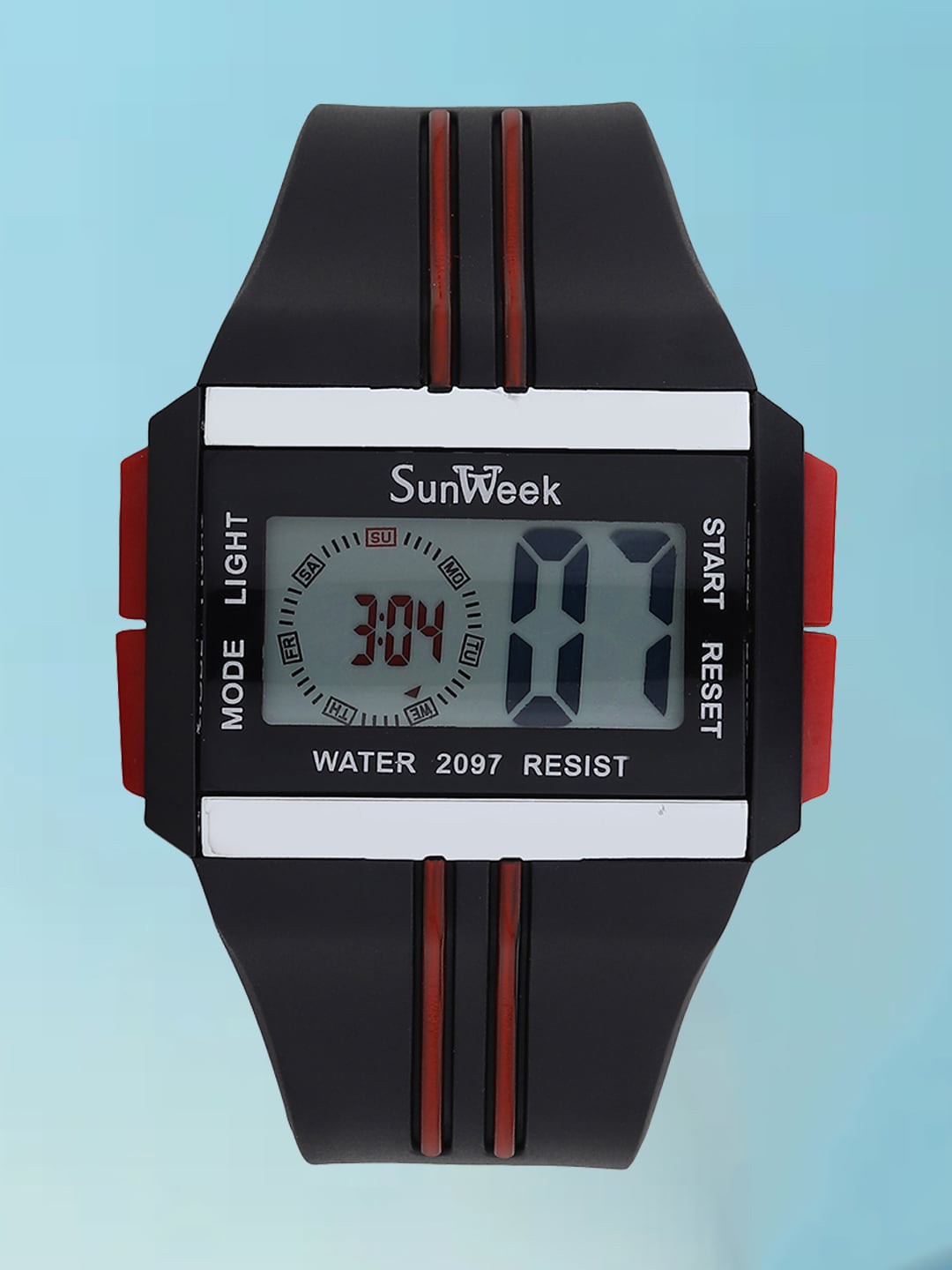 

Fantasy World Kids Dial & Digital Multi Function Sports Watch FW-Sport-NEW-003-RD, Red