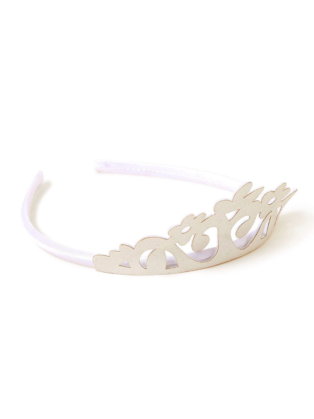 

Accessorize Girls Glitter Embellished Tiara, Off white